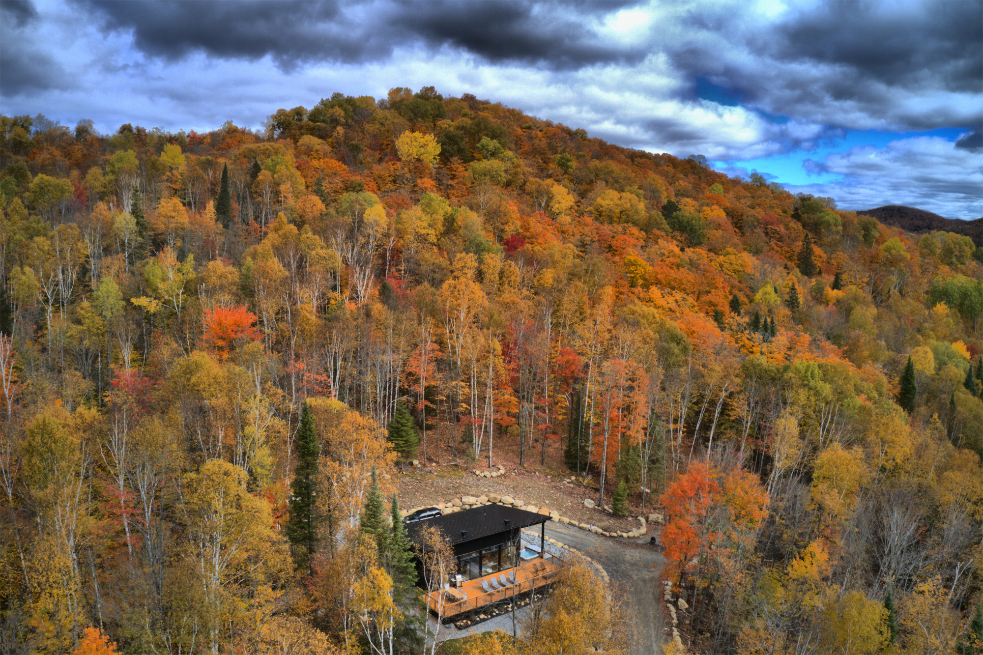 Daytime arial view